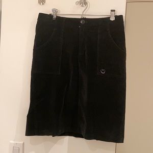 Vintage Stussy black corduroy skirt